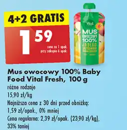 Biedronka Mus owocowy Vital oferta