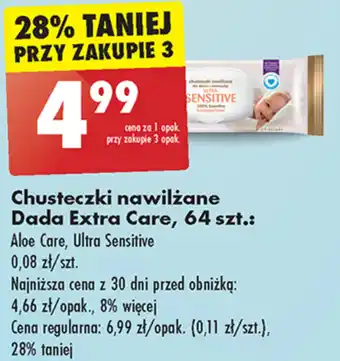 Biedronka Chusteczki nawilżane Dada oferta