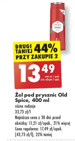 Biedronka Żel pod prysznic Old Spice oferta