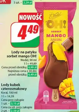 Dino Lody na patyku sorbet mango OH! 90 ml oferta