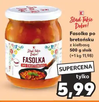 Kaufland Fasolka po bretońsku z kiełbasą 500 g oferta