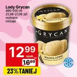 Delikatesy Centrum Lody Grycan oferta