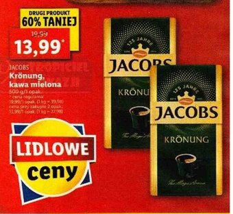 Lidl Kawa Jacobs Krönung 500g oferta