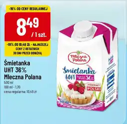 Polomarket Śmietanka UHT 36% Mleczna Polana 500 ml oferta