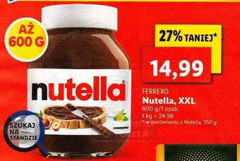 Lidl Nutella XXL 600g oferta