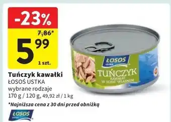 Intermarche Tuńczyk kawałki w sosie własnym Łosoś ustka oferta