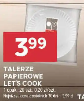 Stokrotka TALERZE PAPIEROWE LET'S COOK oferta
