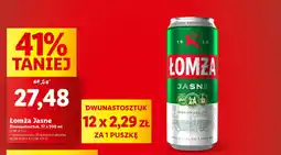 Lidl Łomża Jasne 12 x 500 ml oferta