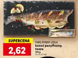 Lidl TARG RYBNY LIDLA Łosoś pacyficzny, tusza 100 g oferta