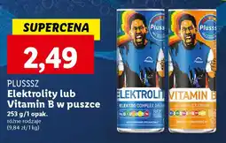 Lidl PLUSSSZ Elektrolity lub Vitamin B w puszce 253 g oferta