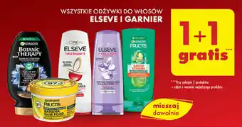 Biedronka WSZYSTKIE ODŻYWKI DO WŁOSÓW ELSEVE I GARNIER oferta