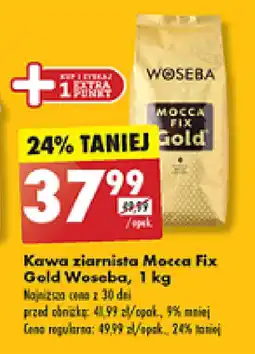 Biedronka Kawa ziarnista Mocca Fix Gold Woseba 1kg oferta