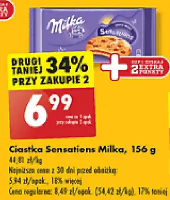 Biedronka Ciastka Sensations Milka 156 g oferta