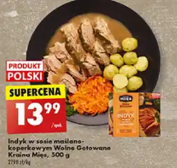 Biedronka Indyk w sosie maślano koperkowym Wolno Gotowane Kraina Mięs 500g oferta