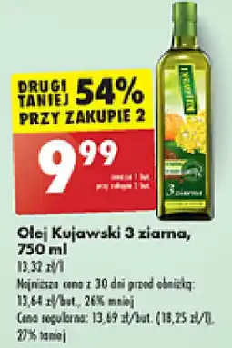 Biedronka Olej Kujawski 3 ziarna 750 ml oferta