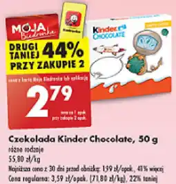 Biedronka Czekolada Kinder Chocolate 50 g oferta