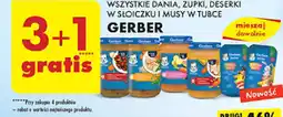 Biedronka WSZYSTKIE DANIA, ZUPKI, DESERKI W SŁOICZKU I MUSY W TUBCE GERBER oferta