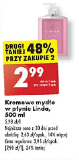 Biedronka Kremowe mydło w płynie Linda, 500 ml oferta
