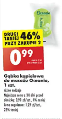 Biedronka Gąbka kąpielowa do masażu Oceania, 1 szt. oferta