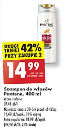 Biedronka Szampon do włosów Pantene, 400 ml oferta
