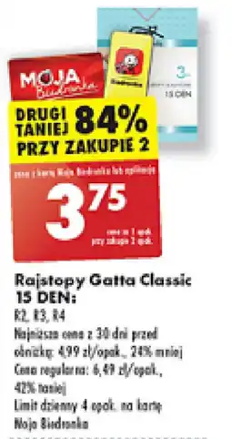 Biedronka Rajstopy Gatta Classic 15 DEN oferta