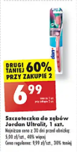 Biedronka Szczoteczka do zębów Jordan Ultralit oferta