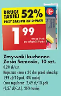 Biedronka Zmywaki kuchenne Zosia Samosia, 10 szt. oferta