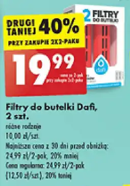 Biedronka Filtry do butelki Dafi, 2 szt. oferta
