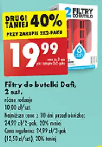 Biedronka Filtry do butelki Dafi, 2 szt. oferta
