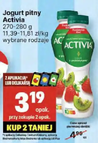 Delikatesy Centrum Jogurt pitny Activia 270-280g oferta