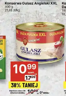 Delikatesy Centrum Konserwa Gulasz Angielski XXL 400g oferta