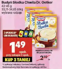 Delikatesy Centrum Budyń Słodka Chwila Dr. Oetker 43-45 g oferta