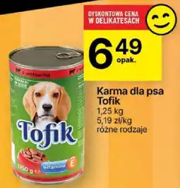 Delikatesy Centrum Karma dla psa Tofik 1,25 kg oferta