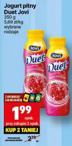Delikatesy Centrum Jogurt pitny Duet Jovi 350g oferta