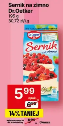Delikatesy Centrum Sernik na zimno Dr.Oetker 195g oferta