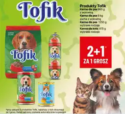 Delikatesy Centrum Produkty Tofik Karma dla psa 900g-9kg Karma dla kota 415g oferta