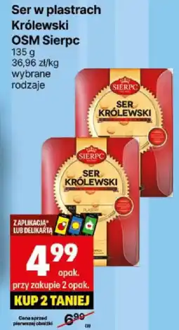 Delikatesy Centrum Ser w plastrach Królewski OSM Sierpc 135g oferta