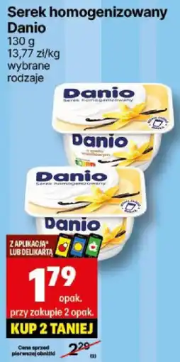 Delikatesy Centrum Serek homogenizowany Danio 130g oferta