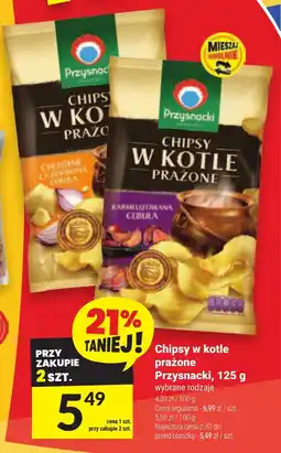 Twój Market Chipsy w kotle prażone Przysnacki, 125 g oferta