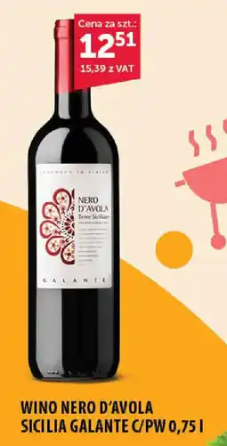 WINO NERO D'AVOLA SICILIA GALANTE C/PW 0,75 I