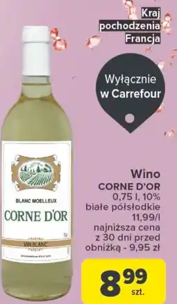 Carrefour Market CORNE D'OR Wino 0,75 L oferta