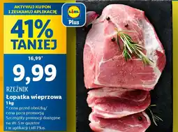 Lidl RZEŹNIK Łopatka wieprzowa 1 kg oferta