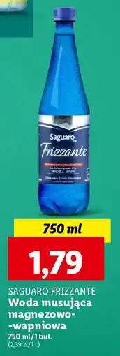 Lidl SAGUARO FRIZZANTE Woda musująca magnezowo-wapniowa 750 ml oferta