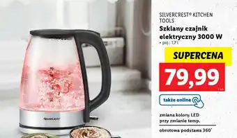 Lidl Silvercrest Szklany czajnik elektryczny 3000 W oferta
