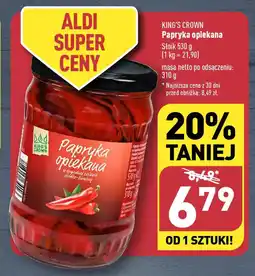 ALDI KING'S CROWN Papryka opiekana 530 g oferta