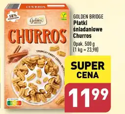 ALDI GOLDEN BRIDGE Płatki śniadaniowe Churros 500g oferta