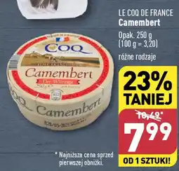 ALDI LE COQ DE FRANCE Camembert 250g oferta
