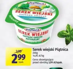 Społem Piątnica Serek wiejski naturalny 200 g oferta