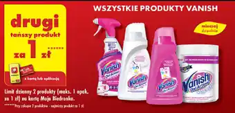 Biedronka WSZYSTKIE PRODUKTY VANISH oferta