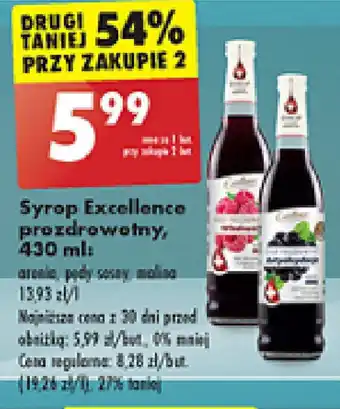 Biedronka Syrop Excellence prozdrowotny, 430 ml oferta